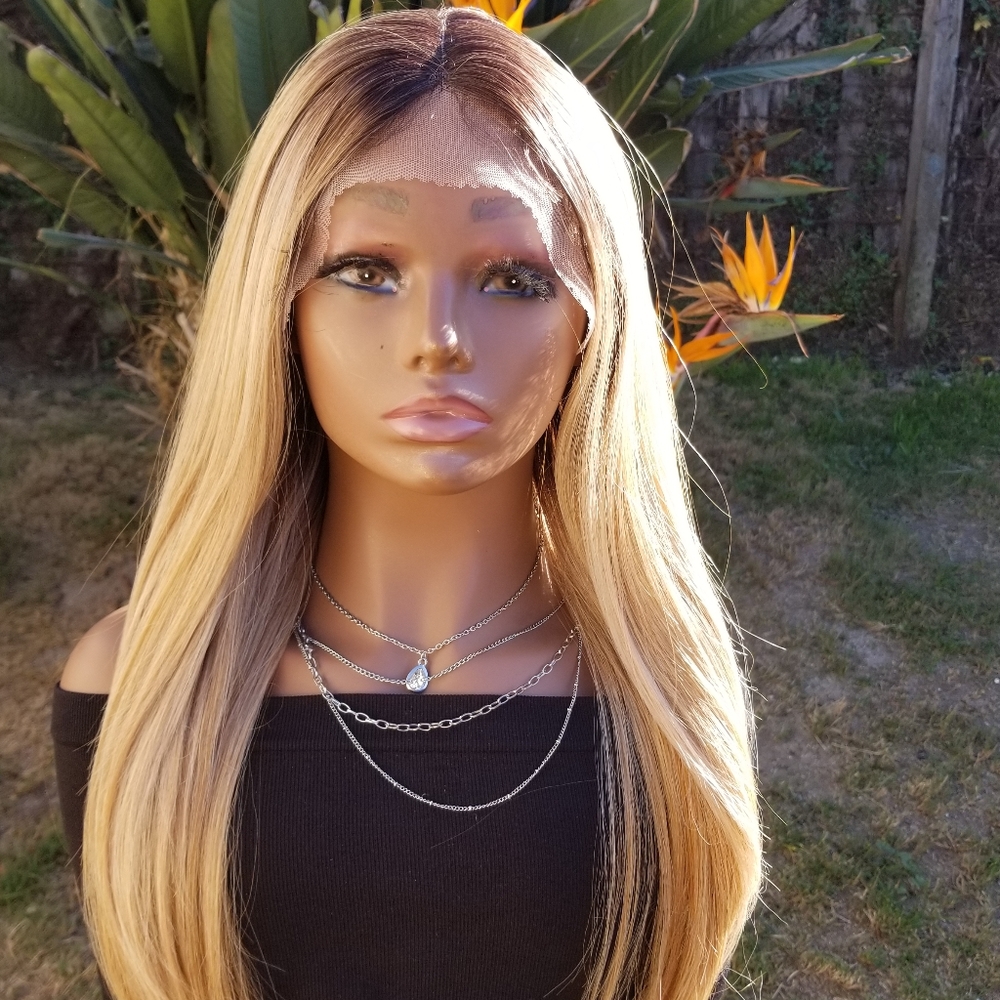 Natural Blonde LACE FRONT WIG
